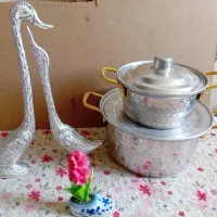قابلمه آلمینیومی و قو عاشق برنز