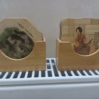زیر فنجانی یا زیر لیوانی چوبی