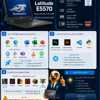 لپتاپ دانشجویی Dell E5570 i7-6th گرافیک ۲ +گارانتی|رایانه همراه|اصفهان, میرعماد|دیوار