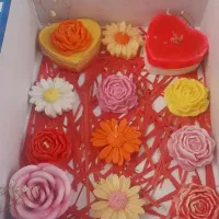 جعبه شمع دستی مدل گل ( هدیه روزمادر)|صنایع دستی و سایر لوازم تزئینی|تهران, شهران شمالی|دیوار