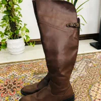 بوت بلند چرم اصلی نو سایز ۳۹