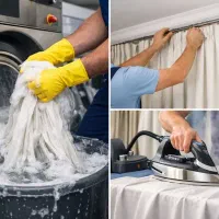 نصب و شستشو پرده