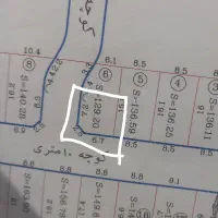 زمین ۷۰ متری دو نبش پروانه دار