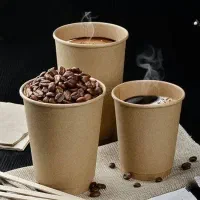 فروش لیوان‌کاغذی کرافت قهوه و چایی وارداتی