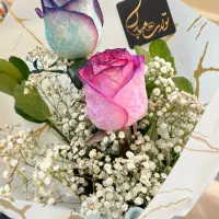 گل طبیعی دسته گل رز