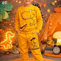 بلوز شلوار پنبه دورس طرح دایناسور