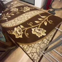 گلیم فرش طرح گل تمیز