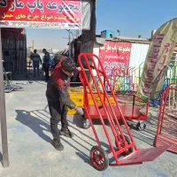 دو چرخ پرسی گاری دستی ۲ چرخ پرسی ارتفاع بلند پاپ