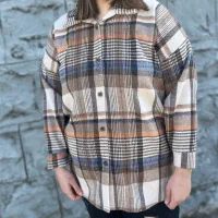 مانتو پاییز چهارخونه