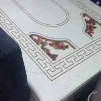 میز ناهار خوری ۶نفره در حد نو|میز و صندلی غذاخوری|پایین هولار, |دیوار