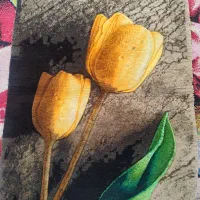 تابلو فرش گل