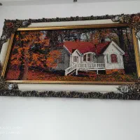 تابلو فرش منظره پاییزی