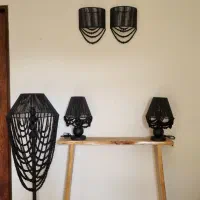 سفارش انواع لوستر و آینه و پرده مکرومه و دیوارکوب