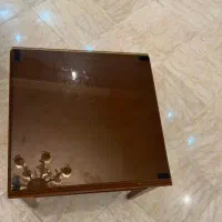 میز جلو مبلی به همراه میز عسلی چوبی