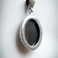 پلاک نقره، سنگ حدید صینی|جواهرات|کرج, باغستان|دیوار