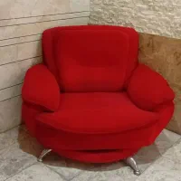 مبل تک نفره قرمز