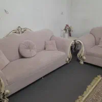 مبل ۷ نفره مدل گلدونی،دسته ها سنگی