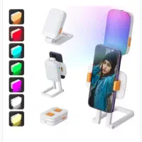 هولدر گوشی موبایل و رینگ لایت شارژی چندکاره