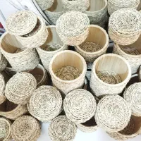 صنایع دستی های حصیری قندان حصیری|صنایع دستی و سایر لوازم تزئینی|رشت, گلسار|دیوار