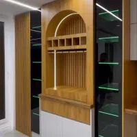 کافی بار..تی وی وال.. آشپز خونه