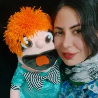 عروسک ماپت نارنجی عروسک فک زن