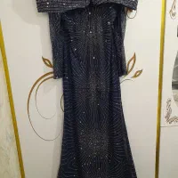 لباس مجلسی حریر سنگ‌کاری شده درحدنو