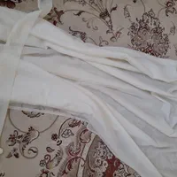 پرده ی حریر ساده پلیسه مخصوص آشپزخانه و اتاق|پرده، رانر، رومیزی|سرپل ذهاب, |دیوار