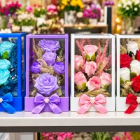 باکس های گل مصنوعی شیشه‌ای