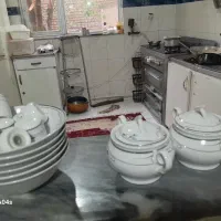 سرویس چینی شش نفره|ظروف سرو و پذیرایی|اردبیل, |دیوار