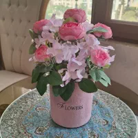 گلدان و باکس گل مصنوعی نو مناسب روز معلم