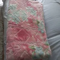 پتو خارجی دونفره دولایه گل برجسته