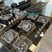 اجاق گاز رومیزی توکار شیشه و استیل با ضمانت