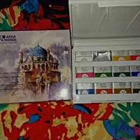 مداد رنگی فایبرکاستل وآبرنگ افرا