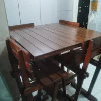 میزنهارخوری چوبی|میز و صندلی غذاخوری|اهواز, سلطانمنش|دیوار