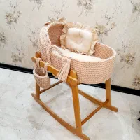 کریر یا ساک حمل نوزاد دستبافت تریکو