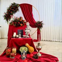 هندوانه و دکور یلدا میوه آرایی و گل ارایی