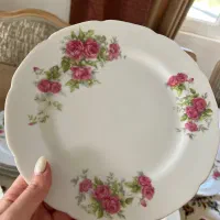 بشقاب گلسرخی ۲۳سانت