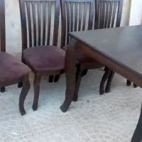 میزغذا خوری ۴ نفری چوبی|میز و صندلی غذاخوری|خلخال, |دیوار