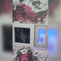 تخت خواب دونفره چراغدار روناک بهمراه تشک رویال|تخت و سرویس خواب|تهران, نازی‌آباد|دیوار