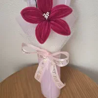 دسته گل دست ساز با پیپ پاک کن هدیه روز معلم