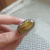 انگشتر لعل نقره