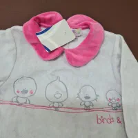 سرهمی مخمل دخترانه طوسی صورتی نو استفاده نشده