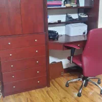 سرویس خواب دونفره دراور میزارایش میزتحریر کمجا چوب|تخت و سرویس خواب|کرج, دهقان ویلا|دیوار