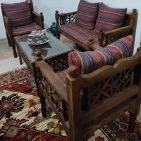 ست مبل سنتی چوبی