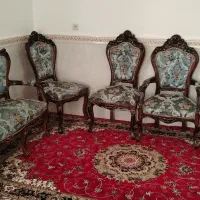 مبلمان 9 نفره چوب گردو