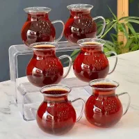 لیوان پیرکس کمر باریک ترک