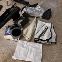 ۲ ست فلش چتر استودیویی|دوربین عکاسی و فیلم‌برداری|تهران, گلستان (شهرک راه آهن)|دیوار