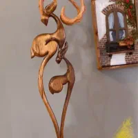 غزال مادر چوبی