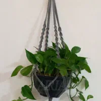 اویز گلدان مکرومه (تخفیفات بهارانه)