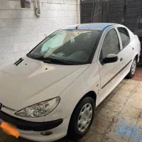 پژو 206 V8 اس دی موتور TU5 سفید دو پوششه روغنی